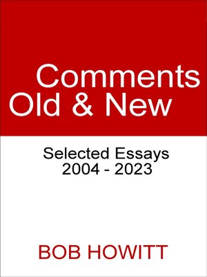 cover image of Comments Old and New